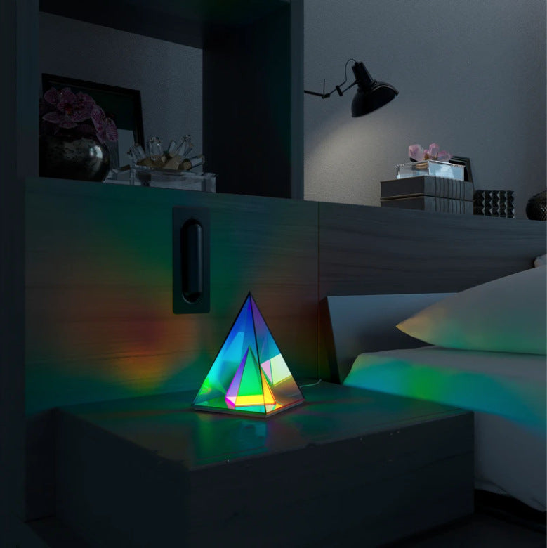 Creative Night Light Acrylic Cube LED Color Cube Box Atmosphere