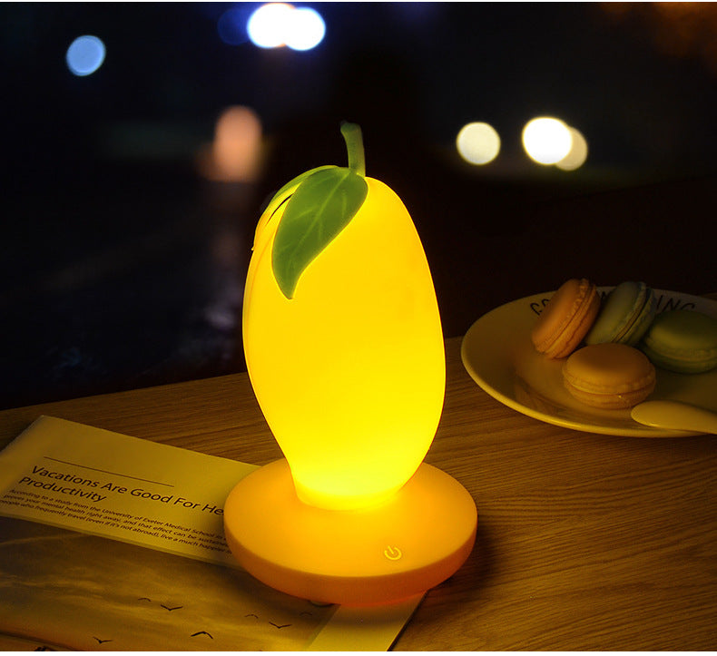 Touch Sensing Led Vinyl Fruit Light Usb Rechargeable Dimming