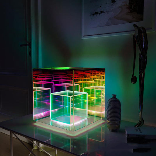 Creative Night Light Acrylic Cube LED Color Cube Box Atmosphere