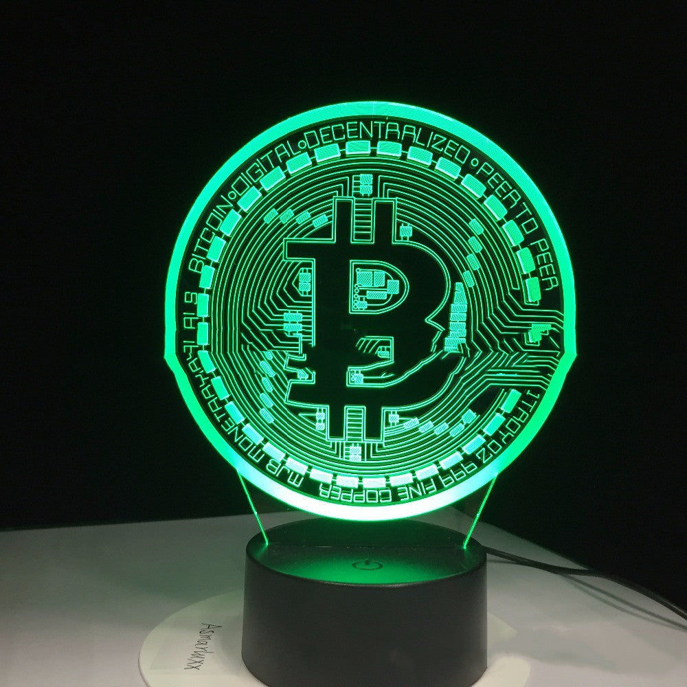 Bitcoin LED Colorful Color Nightlight