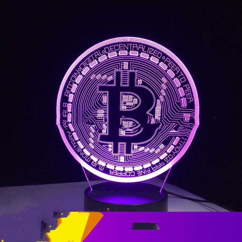 Bitcoin LED Colorful Color Nightlight