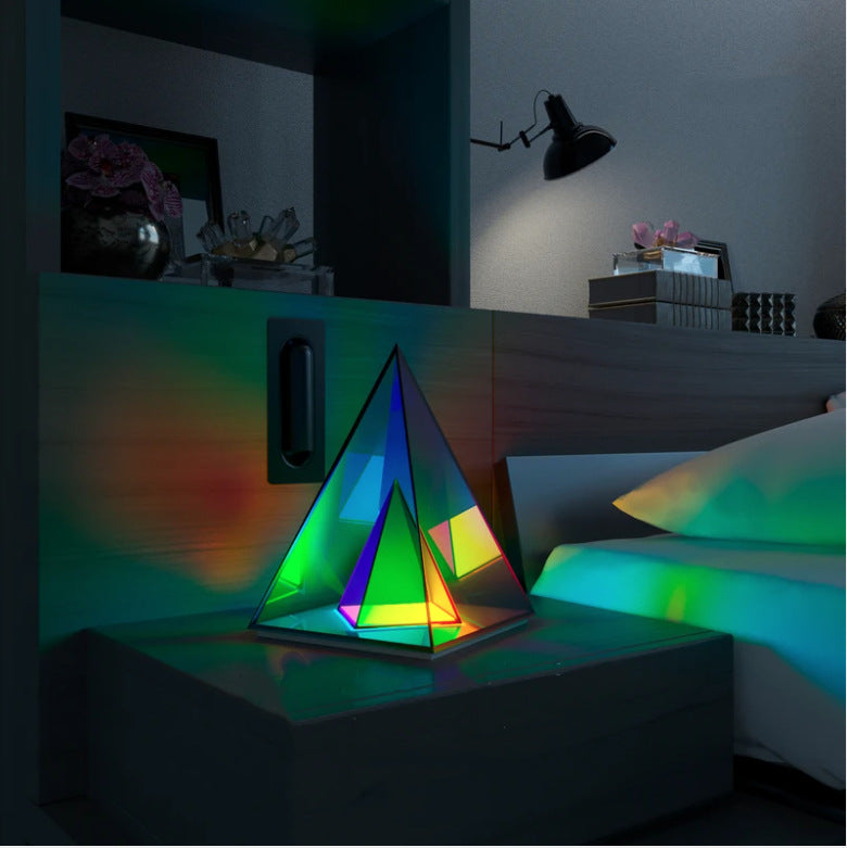 Creative Night Light Acrylic Cube LED Color Cube Box Atmosphere