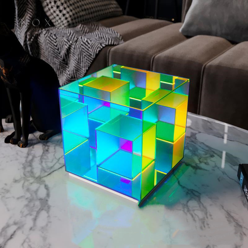 Creative Night Light Acrylic Cube LED Color Cube Box Atmosphere