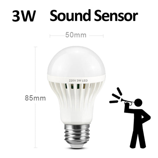 LED sound control light control bulb