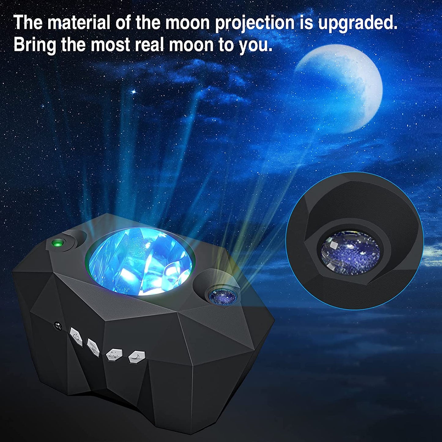 Galaxy Sky Projector Night Light with Bluetooth Music Speaker