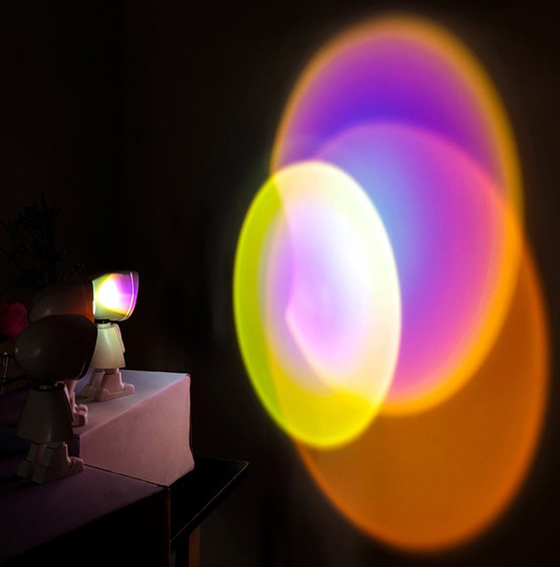 USB 360°sunset Projector Lamp