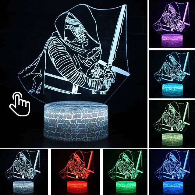 Acrylic 3D Illusion LED Lamp Colourful NightLight