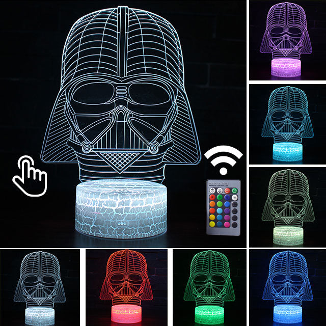 Acrylic 3D Illusion LED Lamp Colourful NightLight