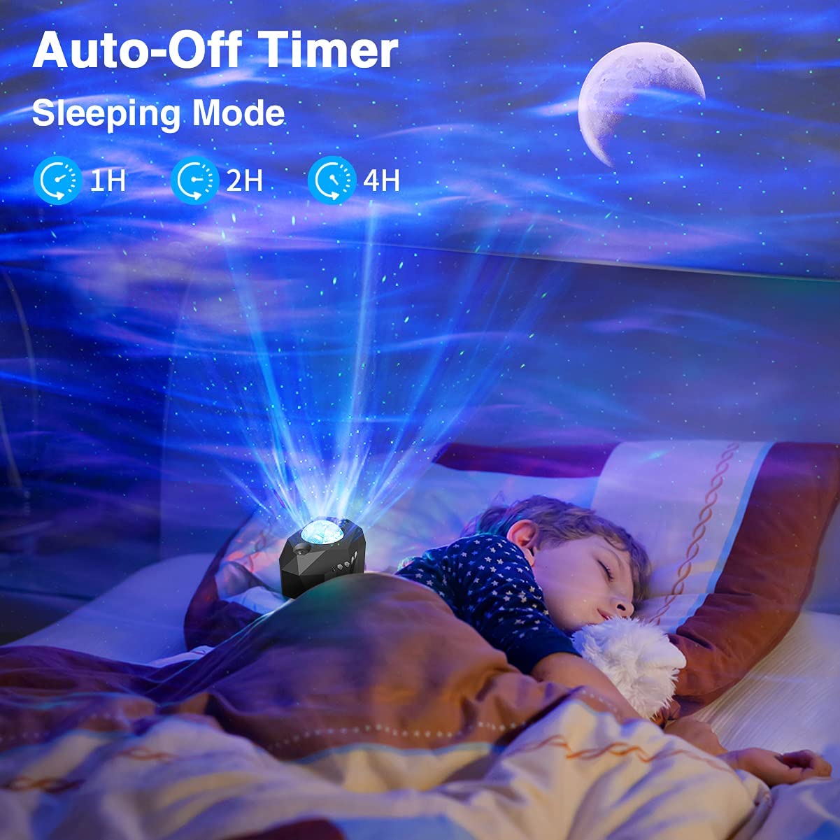 Galaxy Sky Projector Night Light with Bluetooth Music Speaker