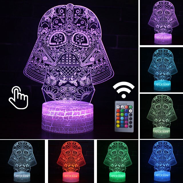 Acrylic 3D Illusion LED Lamp Colourful NightLight