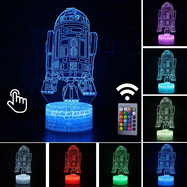 Acrylic 3D Illusion LED Lamp Colourful NightLight