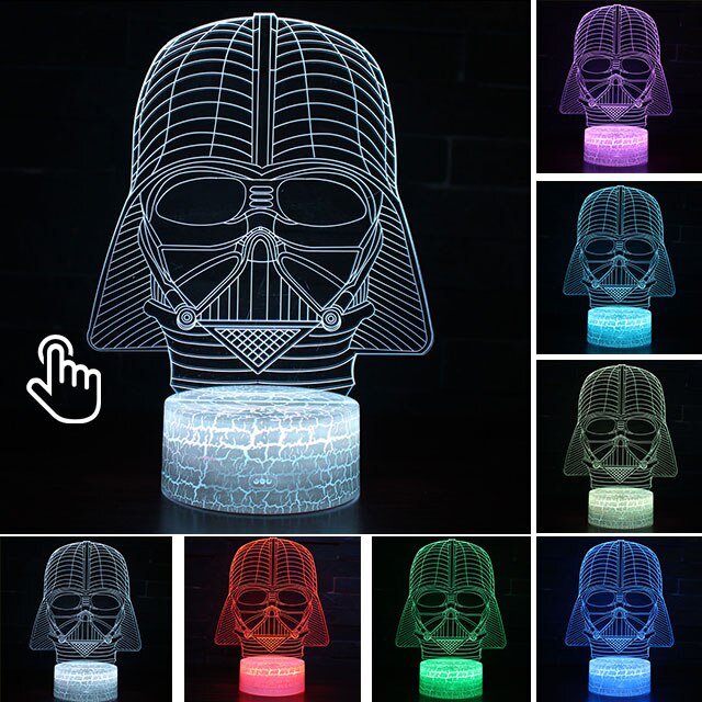 Acrylic 3D Illusion LED Lamp Colourful NightLight