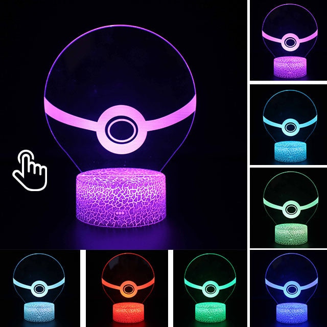 Acrylic 3D Illusion LED Lamp Colourful NightLight