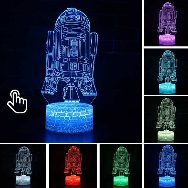 Acrylic 3D Illusion LED Lamp Colourful NightLight