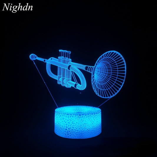 3D Instrument/Music Illusion Lamp Led Night