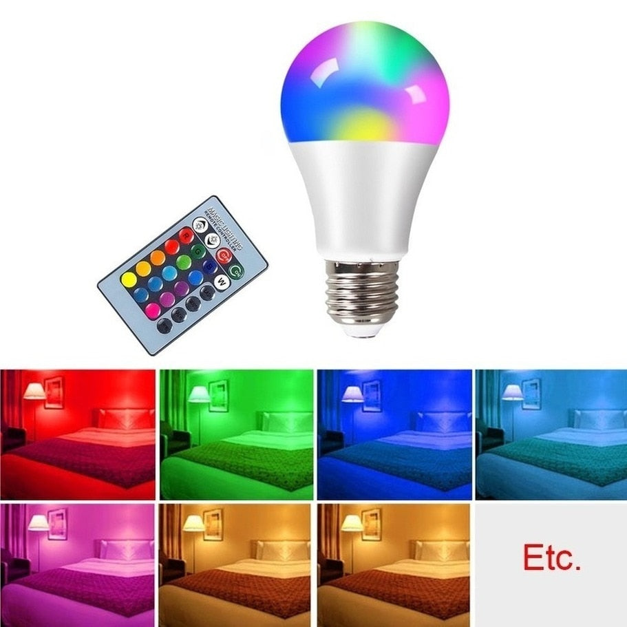 E27 LED RGB Lamp Spotlight Bulb