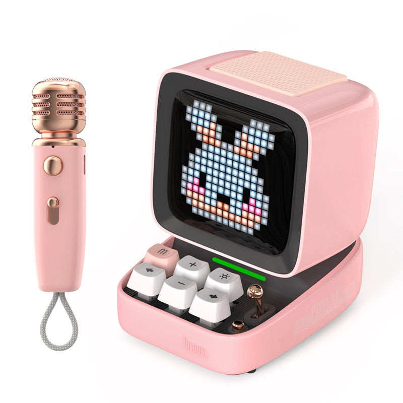 Divoom Ditoo mic Retro Pixel art BT Portable Speaker Alarm Clock DIY LED Display Board