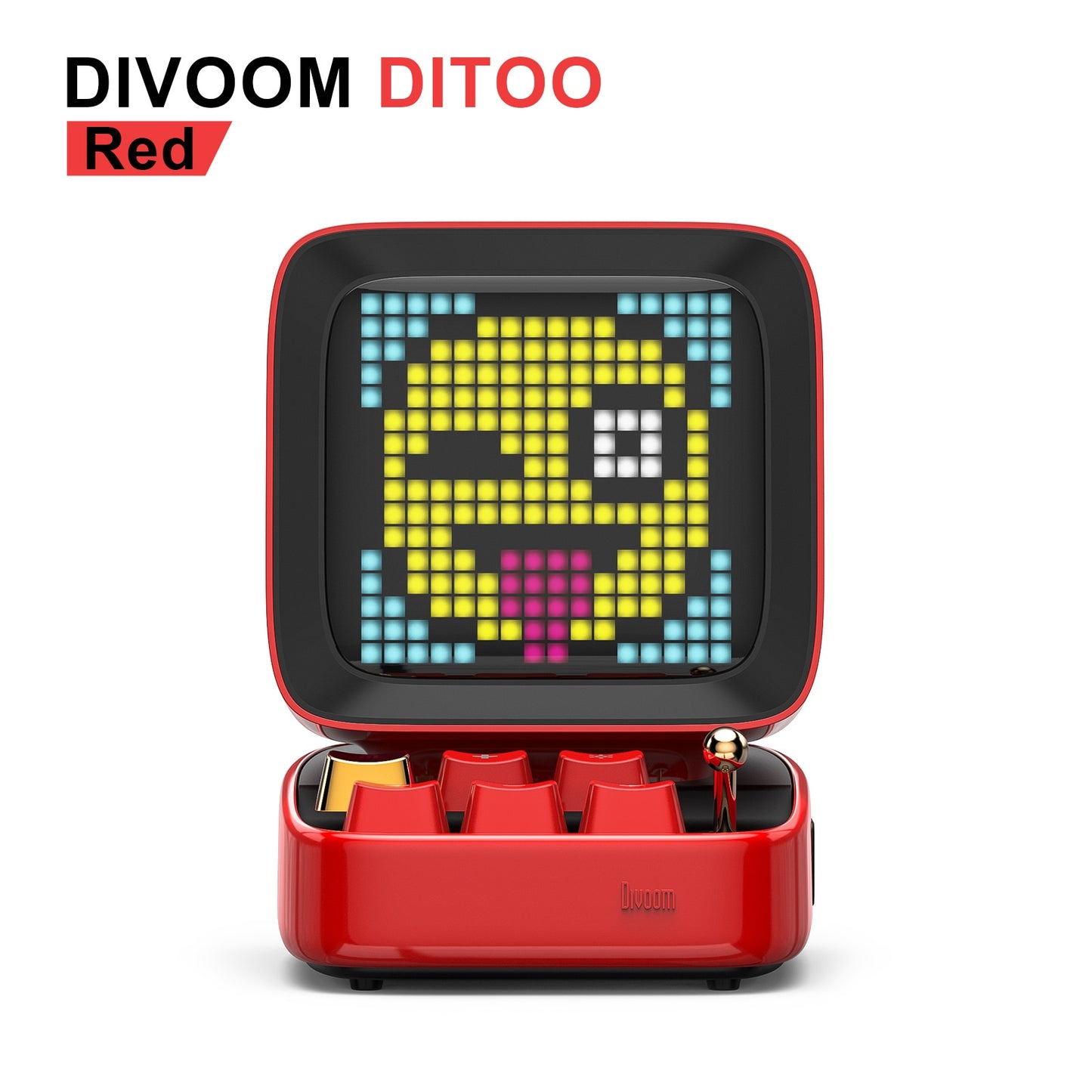 Divoom Ditoo-Pro Retro Pixel Art Bluetooth Portable Speaker Alarm Clock DIY LED Display Board