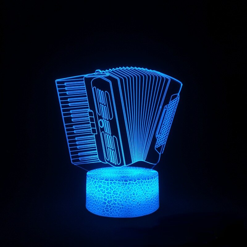 3D Instrument/Music Illusion Lamp Led Night