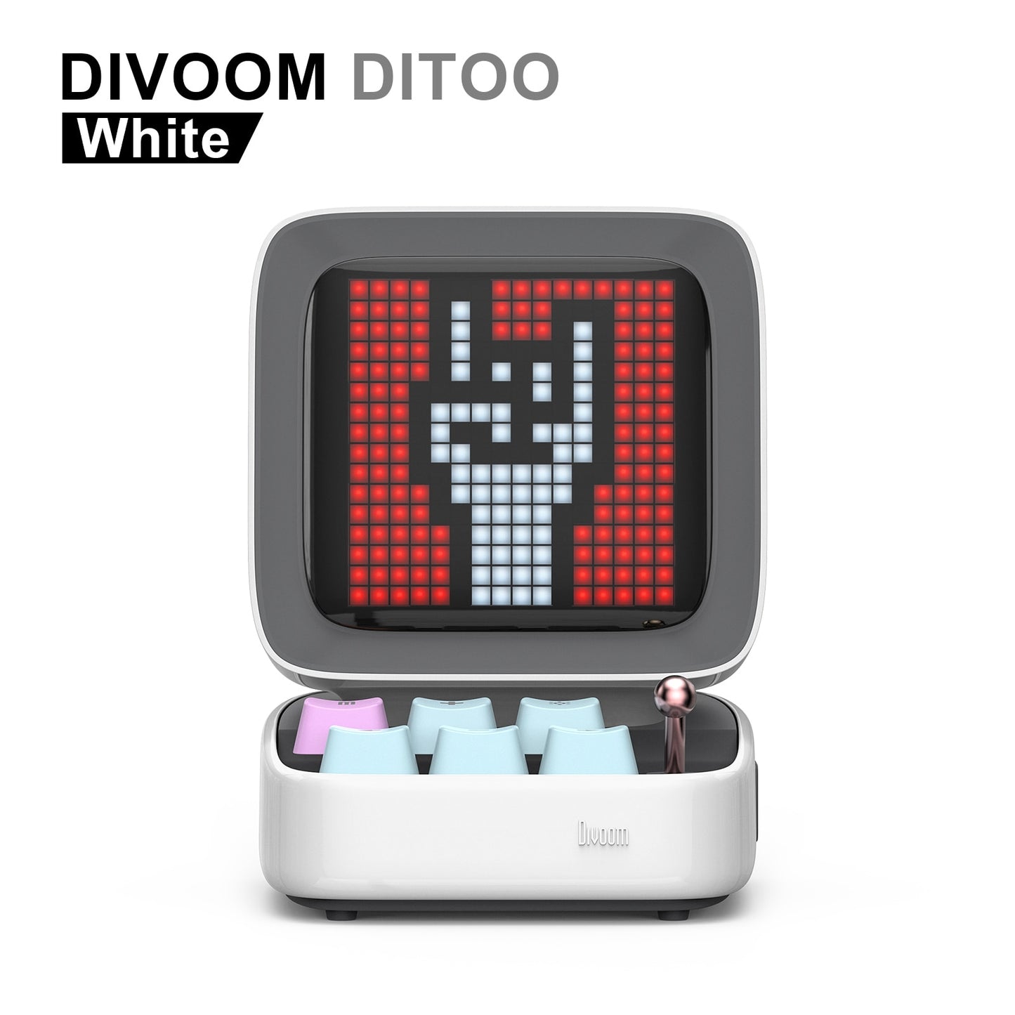 Divoom Ditoo-Pro Retro Pixel Art Bluetooth Portable Speaker Alarm Clock DIY LED Display Board