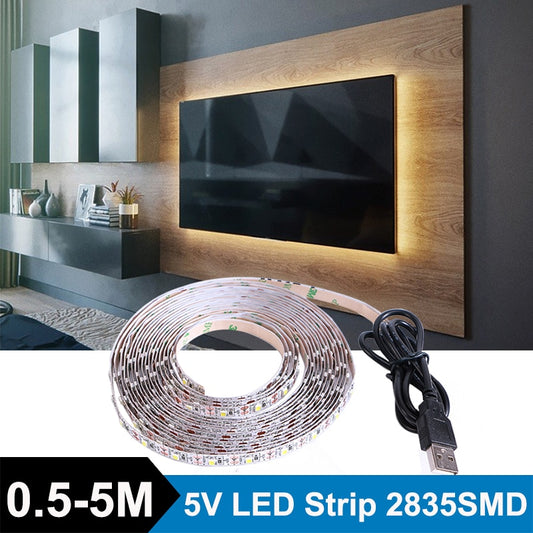 LED Strip Ligths for TV USB LED Lights Flexible Neon Light Strip DC 5V SMD2835 LED Tape Light Home Party Decoration LED Light