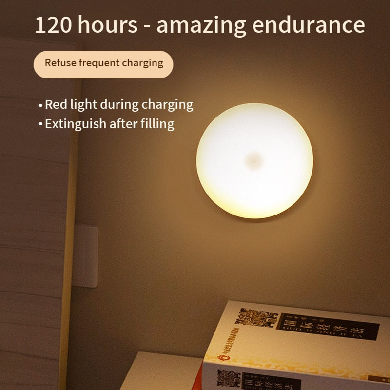 Intelligent Human Body Induction Night Light Led Corridor Charging Aisle Wardrobe Wireless Bedroom Light