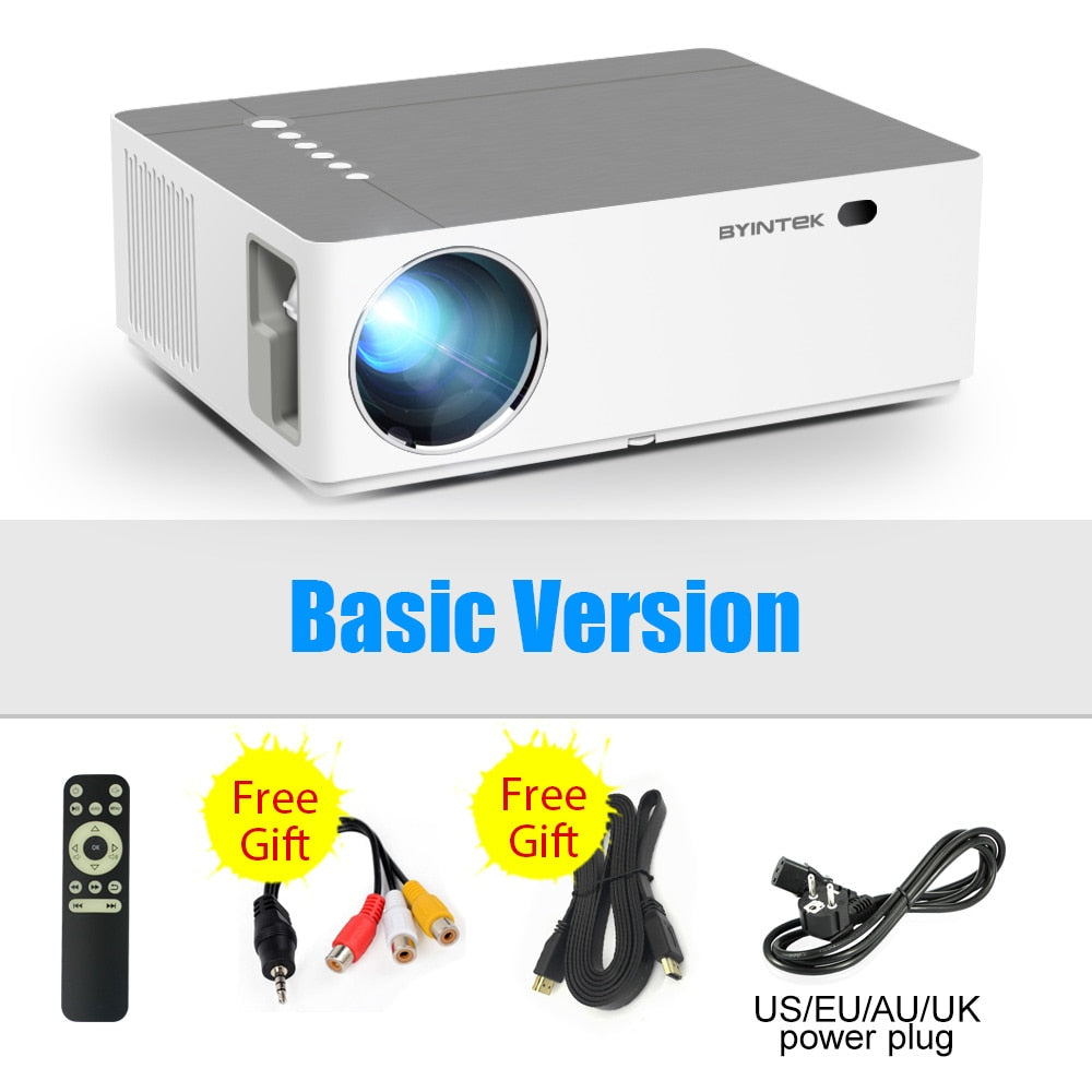 BYINTEK K20 Projector Android Wifi Full HD 1080P Home Theater 1920*1080 LED lAsEr for 4K 3D Video Smartphone Tablet PC Cinema