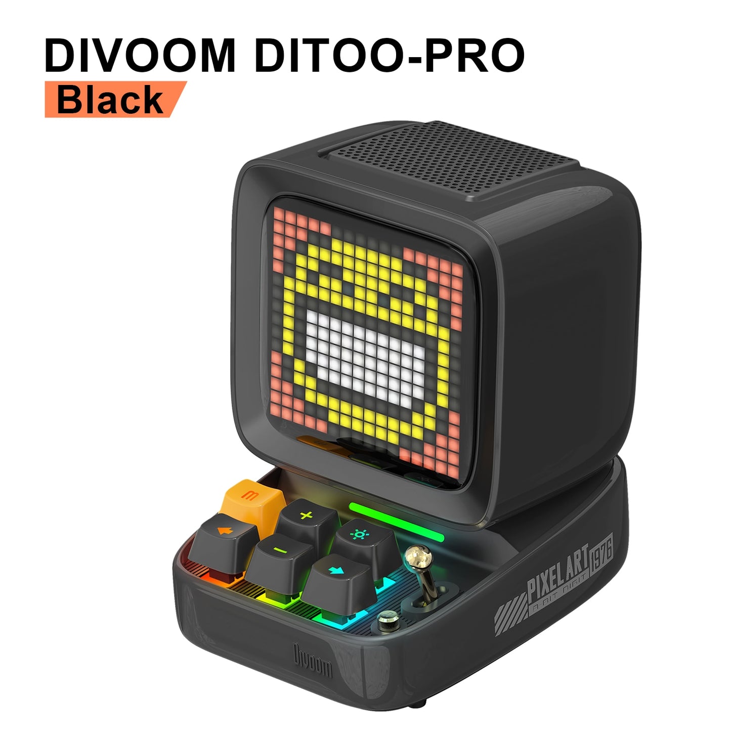 Divoom Ditoo-Pro Retro Pixel Art Bluetooth Portable Speaker Alarm Clock DIY LED Display Board