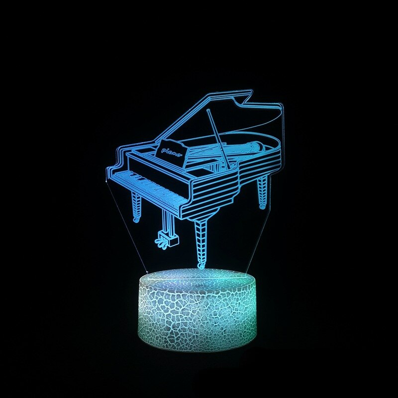 3D Instrument/Music Illusion Lamp Led Night