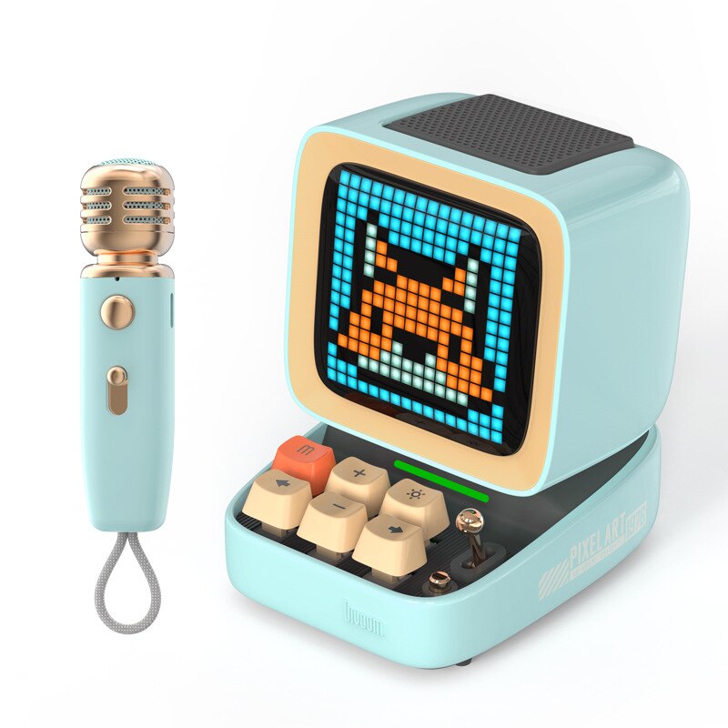 Divoom Ditoo mic Retro Pixel art BT Portable Speaker Alarm Clock DIY LED Display Board