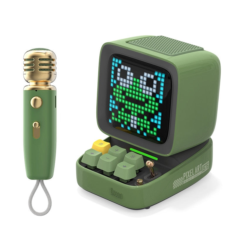 Divoom Ditoo mic Retro Pixel art BT Portable Speaker Alarm Clock DIY LED Display Board