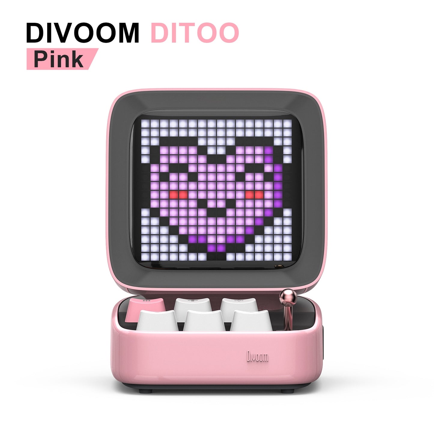 Divoom Ditoo-Pro Retro Pixel Art Bluetooth Portable Speaker Alarm Clock DIY LED Display Board