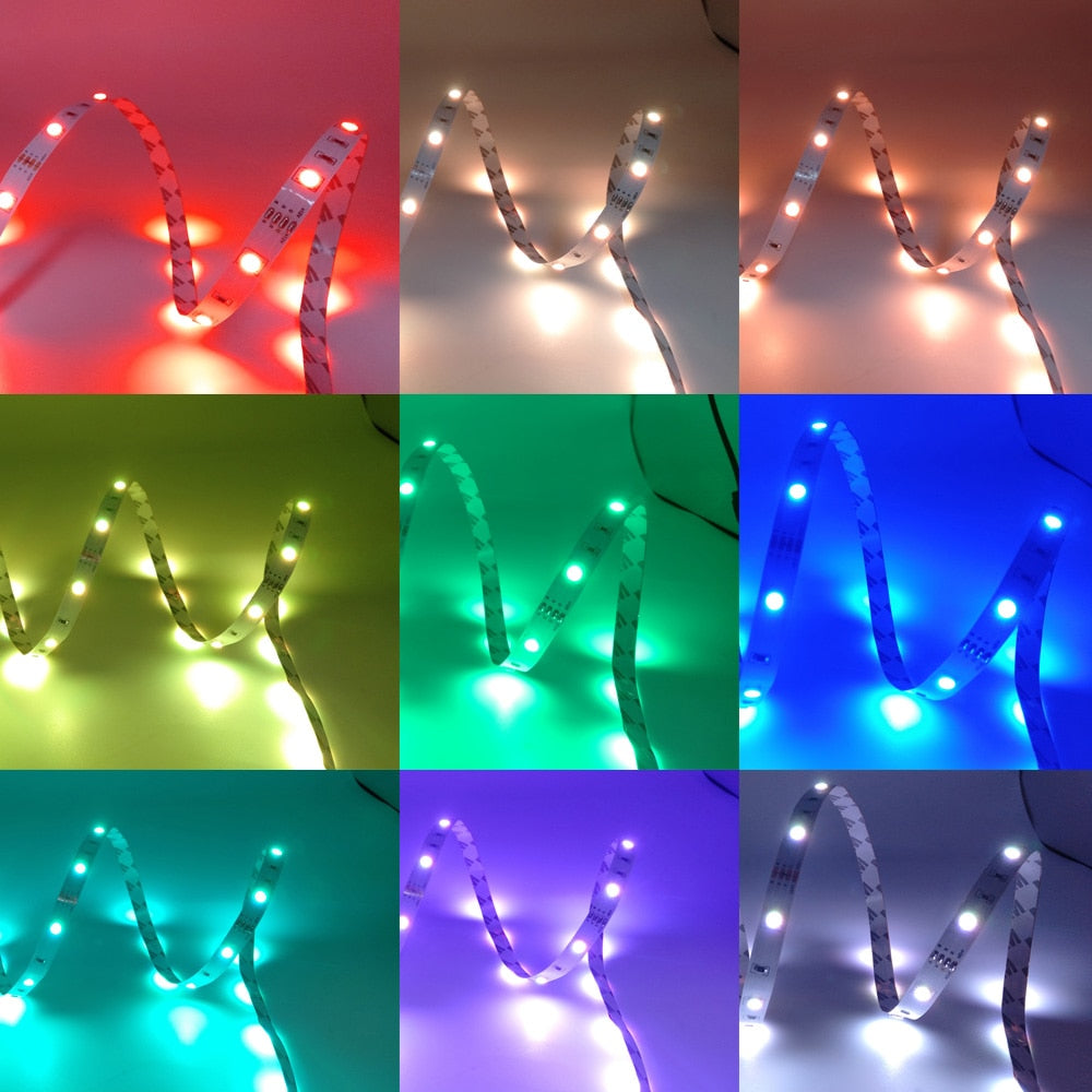 5050 Usb Rgb Led Strip 30M Bluetooth Control 5V White Led Light Led Wall Room Flexible Ribbon Tv Desktop Screen Backlight Diode