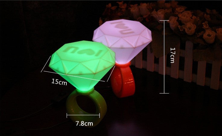 Colorful Gradient Diamond Night Light LED